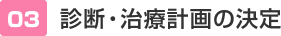診断・治療計画の決定